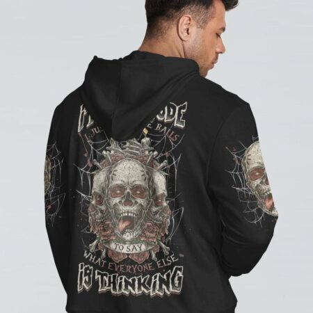 I'M NOT RUDE 3 SKULLS ALL OVER PRINT - TLNZ1011221
