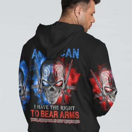 I AM AN AMERICAN SKULL ALL OVER PRINT - YHHN0212225