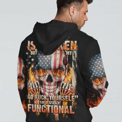 MY GIVE A F AMERICAN SKULL ALL OVER PRINT - TLTY2811223