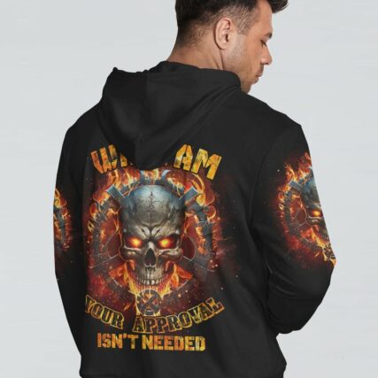I AM WHO I AM FIRE SKULL CHAIN ALL OVER PRINT - TLTR1002234