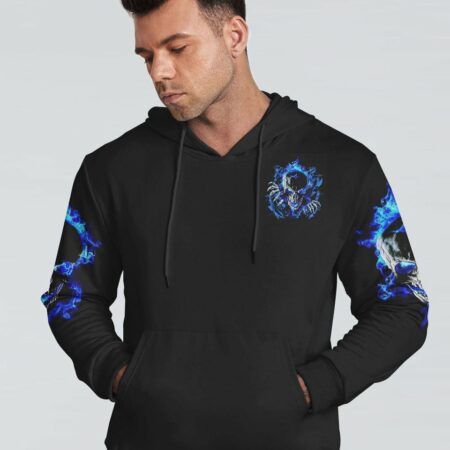 DON'T TRY TO FIGURE ME FIRE TORN SKULL ALL OVER PRINT - TLNZ1711223