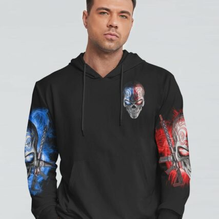 I AM AN AMERICAN SKULL ALL OVER PRINT - YHHN0212225