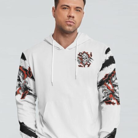 DON'T TRY TO FIGURE ME TORN SKULL ALL OVER PRINT - TLTM1411222