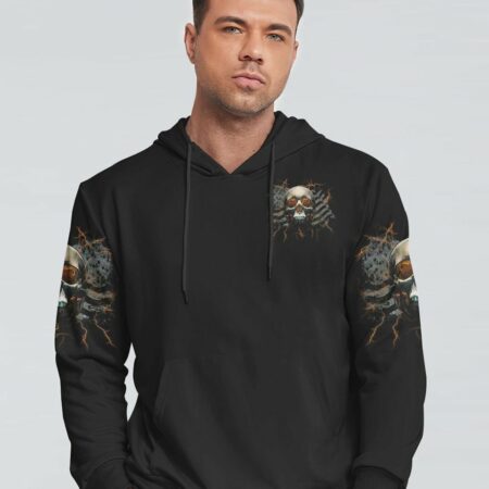 I'VE COME TO A POINT IN MY LIFE FLAG SKULL ALL OVER PRINT - TLTM0512224