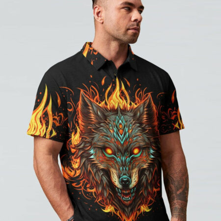 IF YOU KICK ME WOLF ALL OVER PRINT - TLTW1004234