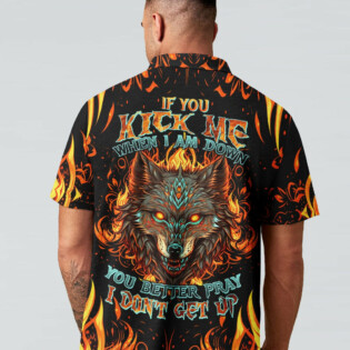 IF YOU KICK ME WOLF ALL OVER PRINT - TLTW1004234