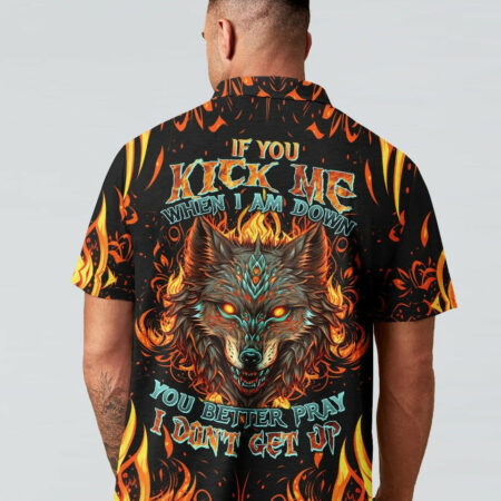 IF YOU KICK ME WOLF ALL OVER PRINT - TLTW1004234