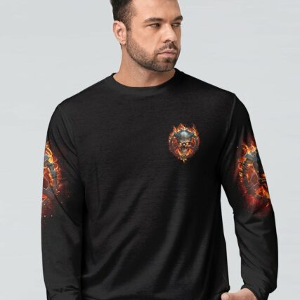 I AM WHO I AM FIRE SKULL CHAIN ALL OVER PRINT - TLTR1002234