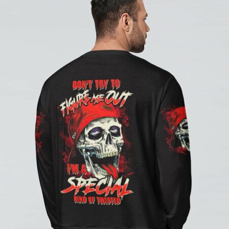 DON'T TRY TO FIGURE ME OUT SKULL ALL OVER PRINT - TLTM0812221