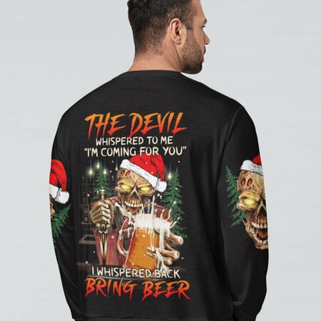 BRING BEER SKULL CHRISTMAS ALL OVER PRINT - TLTW1711221