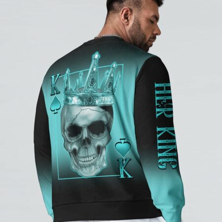 KING QUEEN COUPLE SKULL ALL OVER PRINT - TLTY2812221