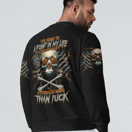 I'VE COME TO A POINT IN MY LIFE FLAG SKULL ALL OVER PRINT - TLTM0512224