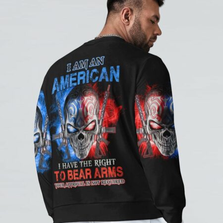 I AM AN AMERICAN SKULL ALL OVER PRINT - YHHN0212225