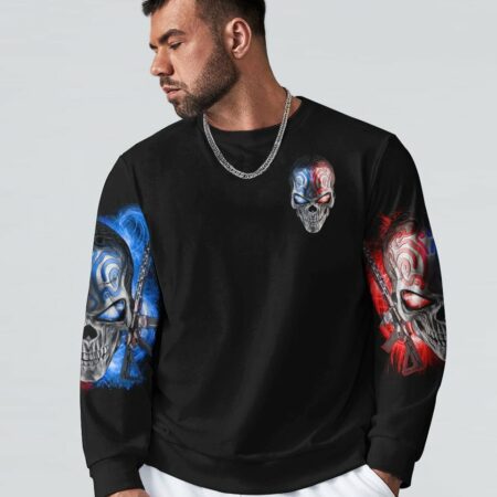 I AM AN AMERICAN SKULL ALL OVER PRINT - YHHN0212225