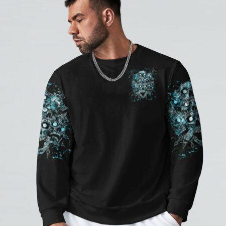 DON'T TRY TO FIGURE ME OUT SKULL ALL OVER PRINT - TLTM2312223