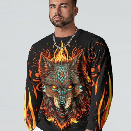 IF YOU KICK ME WOLF ALL OVER PRINT - TLTW1004234