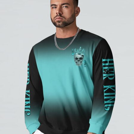 KING QUEEN COUPLE SKULL ALL OVER PRINT - TLTY2812221