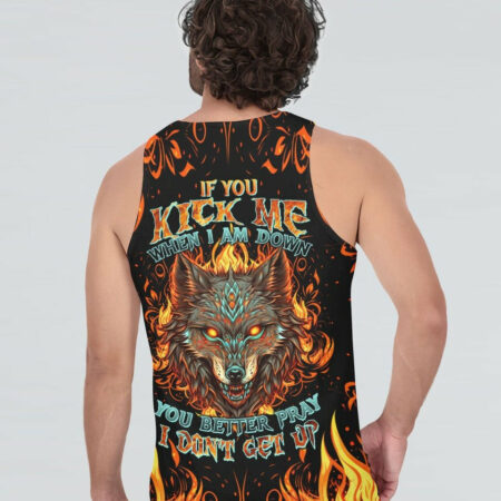 IF YOU KICK ME WOLF ALL OVER PRINT - TLTW1004234