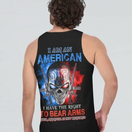 I AM AN AMERICAN SKULL ALL OVER PRINT - YHHN0212225