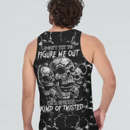 DON'T TRY TO FIGURE ME OUT MAD SKULL ALL OVER PRINT - TLTM1512223