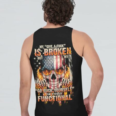 MY GIVE A F AMERICAN SKULL ALL OVER PRINT - TLTY2811223
