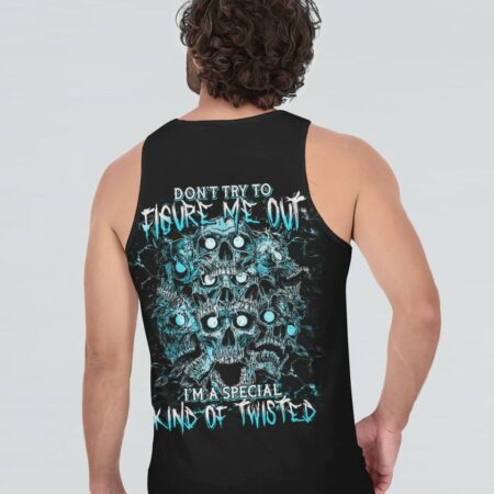 DON'T TRY TO FIGURE ME OUT SKULL ALL OVER PRINT - TLTM2312223