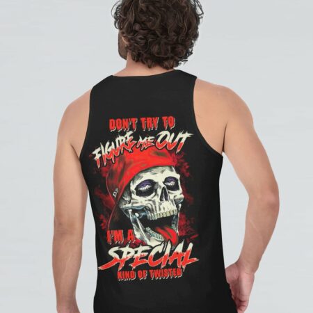DON'T TRY TO FIGURE ME OUT SKULL ALL OVER PRINT - TLTM0812221
