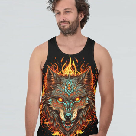 IF YOU KICK ME WOLF ALL OVER PRINT - TLTW1004234