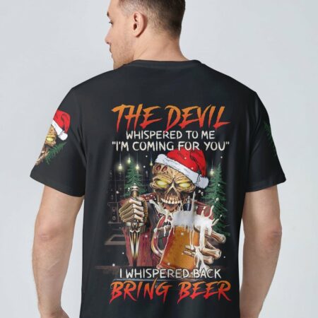 BRING BEER SKULL CHRISTMAS ALL OVER PRINT - TLTW1711221