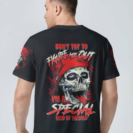 DON'T TRY TO FIGURE ME OUT SKULL ALL OVER PRINT - TLTM0812221