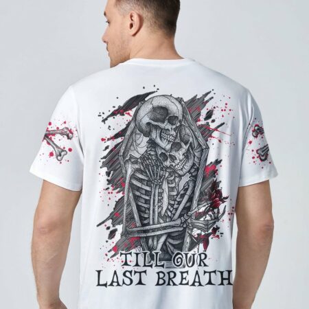 FROM OUR FIRST KISS SKELETON COUPLE ALL OVER PRINT - TLNO2812222