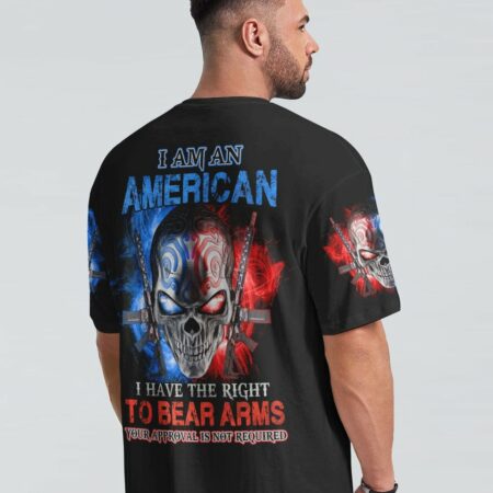 I AM AN AMERICAN SKULL ALL OVER PRINT - YHHN0212225