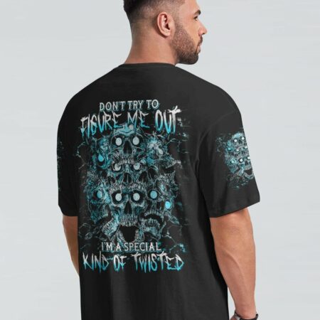 DON'T TRY TO FIGURE ME OUT SKULL ALL OVER PRINT - TLTM2312223