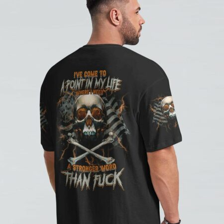 I'VE COME TO A POINT IN MY LIFE FLAG SKULL ALL OVER PRINT - TLTM0512224