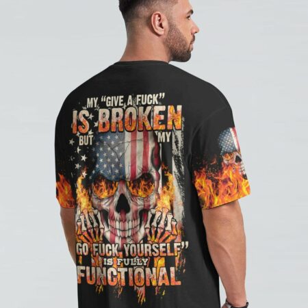 MY GIVE A F AMERICAN SKULL ALL OVER PRINT - TLTY2811223
