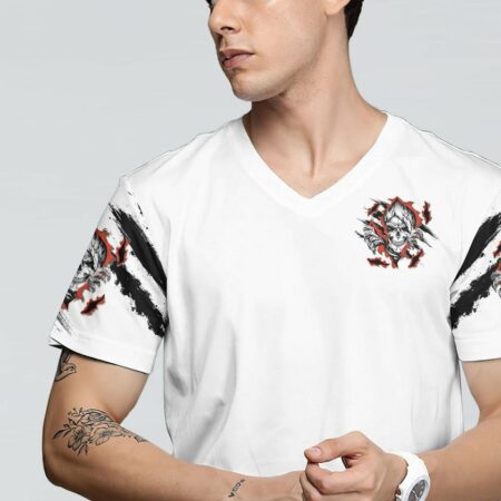 DON'T TRY TO FIGURE ME TORN SKULL ALL OVER PRINT - TLTM1411222