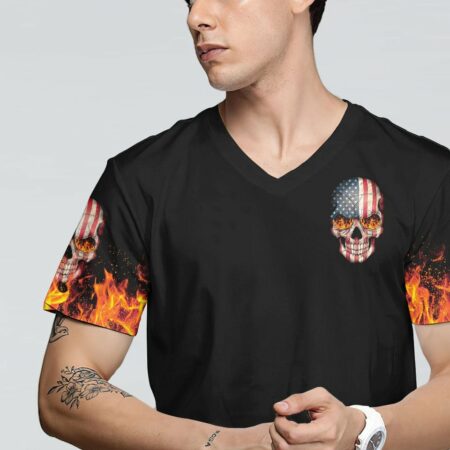MY GIVE A F AMERICAN SKULL ALL OVER PRINT - TLTY2811223
