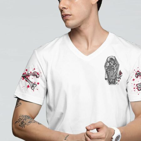 FROM OUR FIRST KISS SKELETON COUPLE ALL OVER PRINT - TLNO2812222