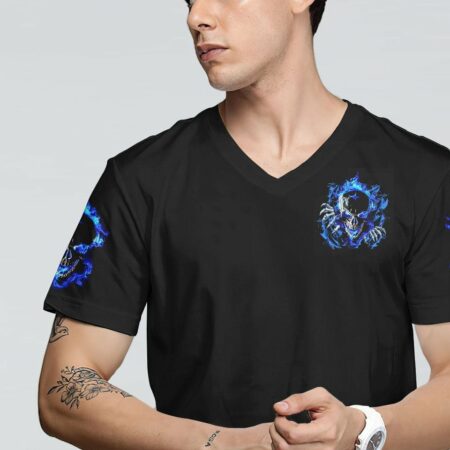 DON'T TRY TO FIGURE ME FIRE TORN SKULL ALL OVER PRINT - TLNZ1711223