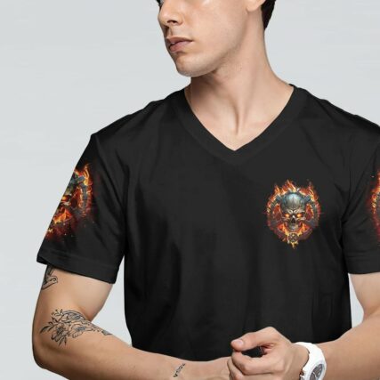 I AM WHO I AM FIRE SKULL CHAIN ALL OVER PRINT - TLTR1002234