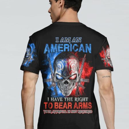 I AM AN AMERICAN SKULL ALL OVER PRINT - YHHN0212225