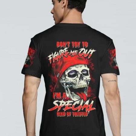 DON'T TRY TO FIGURE ME OUT SKULL ALL OVER PRINT - TLTM0812221