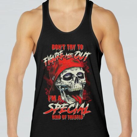 DON'T TRY TO FIGURE ME OUT SKULL ALL OVER PRINT - TLTM0812221
