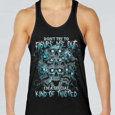 DON'T TRY TO FIGURE ME OUT SKULL ALL OVER PRINT - TLTM2312223
