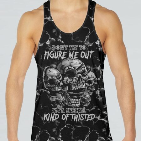 DON'T TRY TO FIGURE ME OUT MAD SKULL ALL OVER PRINT - TLTM1512223