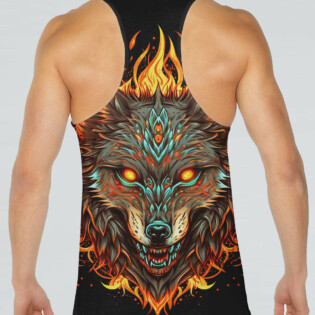 IF YOU KICK ME WOLF ALL OVER PRINT - TLTW1004234