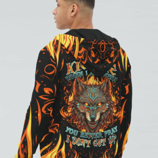 IF YOU KICK ME WOLF ALL OVER PRINT - TLTW1004234