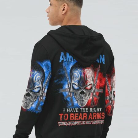 I AM AN AMERICAN SKULL ALL OVER PRINT - YHHN0212225