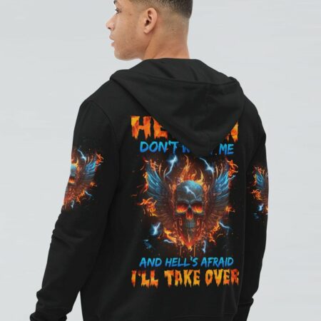 HEAVEN DON'T WANT ME FIRE SKULL WINGS ALL OVER PRINT - TLNZ1002235