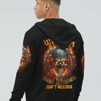 I AM WHO I AM FIRE SKULL CHAIN ALL OVER PRINT - TLTR1002234